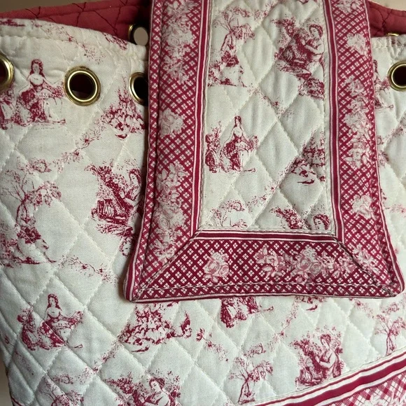 Vintage Red and Cream Backpack - Picture 3 of 4